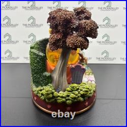 Disney Alice in Wonderland Musical Snow Globe Mad Hatter Tea Party Rare