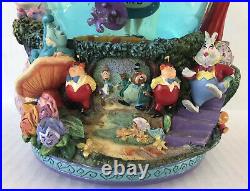 Disney Alice in Wonderland Snow Globe Drink Me Music Box In The Golden Aftern