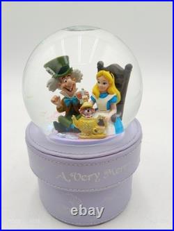 Disney Alice in Wonderland Snow Globe Jewelry Box A Very Merry Unbirthday Rare