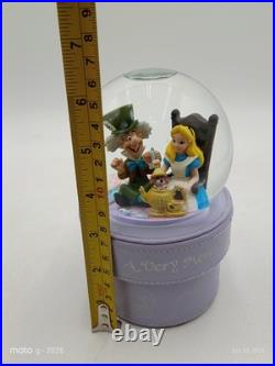 Disney Alice in Wonderland Snow Globe Jewelry Box A Very Merry Unbirthday Rare