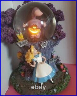 Disney Alice in Wonderland Snow Globe RARE HTF