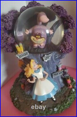 Disney Alice in Wonderland Snow Globe RARE HTF