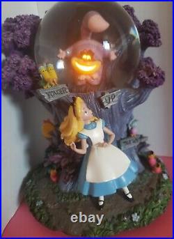 Disney Alice in Wonderland Snow Globe RARE HTF