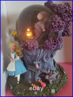 Disney Alice in Wonderland Snow Globe RARE HTF