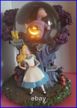 Disney Alice in Wonderland Snow Globe RARE HTF