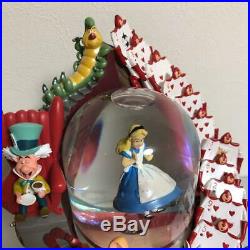 Disney Alice in Wonderland Snow Gloves Snow Dome Music Box