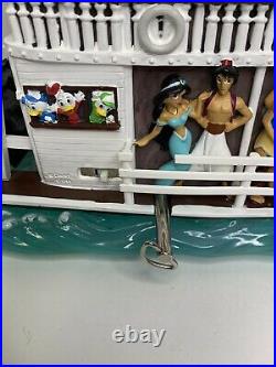 Disney All Characters Liberty Belle Riverboat Fantastic Musical Snow Globe Rare