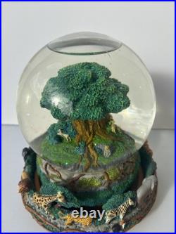 Disney Animal Kingdom Tree Of Life Musical Snow Globe Works Small Scuff Mark