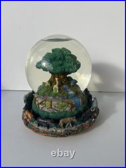 Disney Animal Kingdom Tree Of Life Musical Snow Globe Works Small Scuff Mark