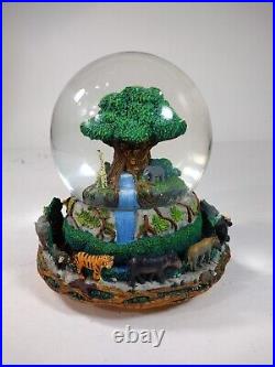 Disney Animal Kingdom Tree Of Life Snow Globe Plays Circle of Life ROTATING