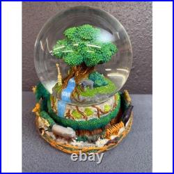 Disney Animal Kingdom Tree of Life Musical Snow Globe Circle of Life Safari Rare