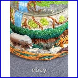 Disney Animal Kingdom Tree of Life Musical Snow Globe Circle of Life Safari Rare