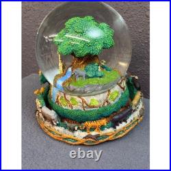 Disney Animal Kingdom Tree of Life Musical Snow Globe Circle of Life Safari Rare