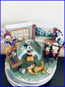 Disney Animation Studio Snow Globe Peter Pan Story Board Mickey Mouse