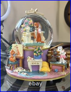 Disney Aristocats 1998 Musical Snow Globe Everyone Wants To Be A Cat Japan FLAWS