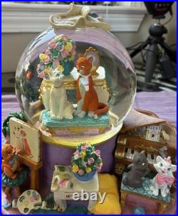 Disney Aristocats 1998 Musical Snow Globe Everyone Wants To Be A Cat Japan FLAWS