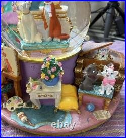 Disney Aristocats 1998 Musical Snow Globe Everyone Wants To Be A Cat Japan FLAWS
