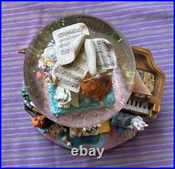 Disney Aristocats 1998 Musical Snow Globe Everyone Wants To Be A Cat Japan FLAWS