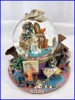 Disney Aristocats Marie Snow Globe Music Box Everybody Wants to Be a Cat JAPAN