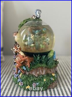 Disney BAMBI Musical Motion Snow Globe Little April Showers Works Perfect