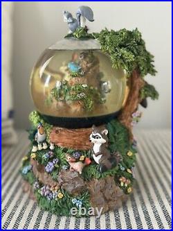 Disney BAMBI Musical Motion Snow Globe Little April Showers Works Perfect