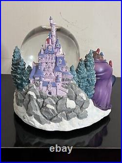 Disney BEAUTY & The BEASTWinter Bird Feeding SceneMusical Box Snow Globe