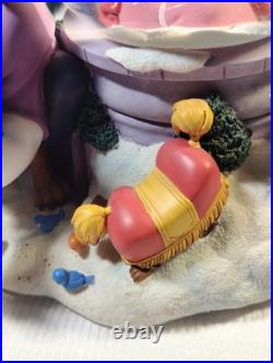 Disney BEAUTY & The BEASTWinter Bird Feeding SceneMusical Box Snow Globe