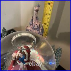 Disney BEAUTY & The BEASTWinter Bird Feeding SceneMusical Box Snow Globe