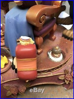 Disney BEAUTY & the BEAST 10th Anniversary Snow Globe Figurine HTF Rare READ