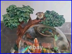 Disney Bambi'Little April Shower' Musical Motion Snow Globe Rare Tested & Works