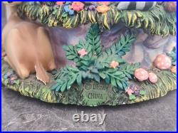 Disney Bambi'Little April Shower' Musical Motion Snow Globe Rare Tested & Works