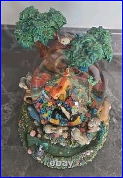 Disney Bambi'Little April Shower' Musical Motion Snow Globe Rare Tested & Works