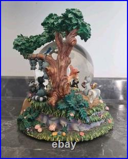 Disney Bambi'Little April Shower' Musical Motion Snow Globe Rare Tested & Works