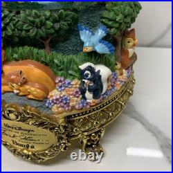 Disney Bambi Musical Snow Globe Masters Of Animation Frank Thomas READ DETAILS