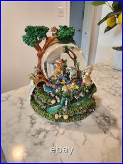 Disney Bambi Snow 8 Globe Musical Motion Little April Shower Working
