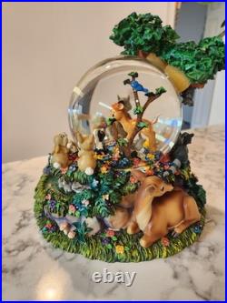Disney Bambi Snow 8 Globe Musical Motion Little April Shower Working