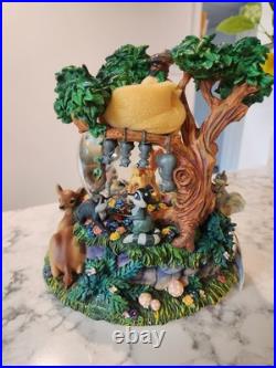 Disney Bambi Snow 8 Globe Musical Motion Little April Shower Working