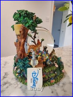 Disney Bambi Snow 8 Globe Musical Motion Little April Shower Working