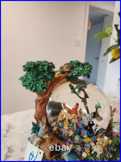 Disney Bambi Snow 8 Globe Musical Motion Little April Shower Working