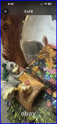 Disney Bambi, Vintage Snow Globe, Bambi, And Flower Kiss Inside