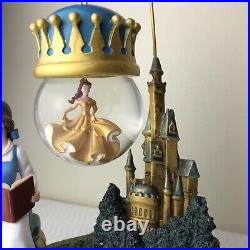 Disney Beauty And The Beast Belle Hanging Snow Globe RARE Ornament Figurine