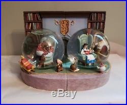 Disney Beauty And The Beast Bookend Snowglobes