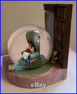 Disney Beauty And The Beast Bookend Snowglobes