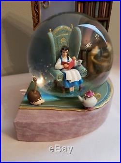 Disney Beauty And The Beast Bookend Snowglobes