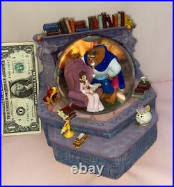 Disney Beauty And The Beast Snow Globe Tale As Old As Time Books Belle (As Is)
