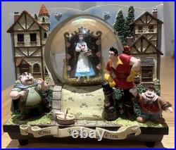 Disney Beauty & The Beast 2 Double Sided Wind-Up Musical Snow Globe Storybook Disney Beauty & The Beast 2 Double Sided Wind-Up Musical Snow Globe Storybook