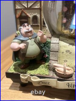 Disney Beauty & The Beast 2 Double Sided Wind-Up Musical Snow Globe Storybook