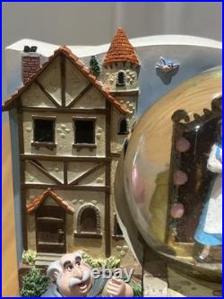 Disney Beauty & The Beast 2 Double Sided Wind-Up Musical Snow Globe Storybook
