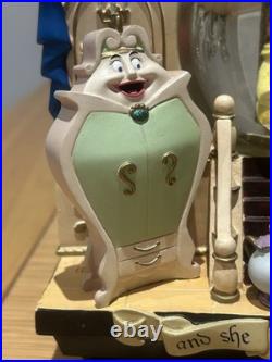 Disney Beauty & The Beast 2 Double Sided Wind-Up Musical Snow Globe Storybook