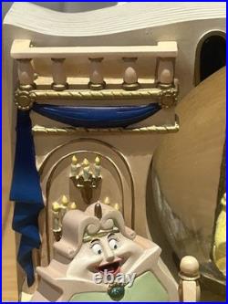 Disney Beauty & The Beast 2 Double Sided Wind-Up Musical Snow Globe Storybook